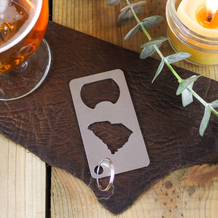 Iron Maid Art - Wholesale Bottle/Wine Opener - South Carolina State Stainless Steel Beer Bottle Opener Gift
