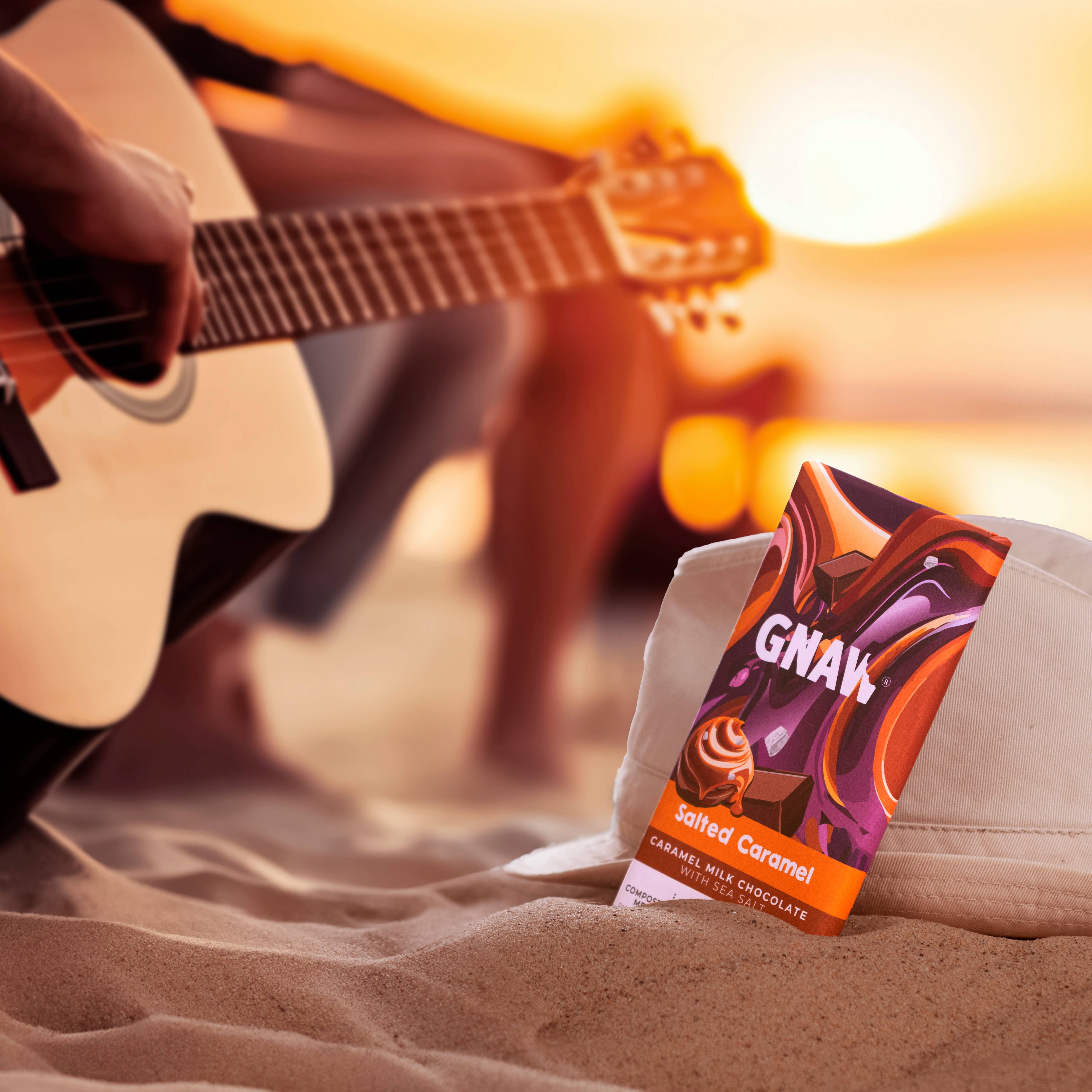 GNAW Chocolate - Vente Barre chocolatée - Tablette de chocolat au caramel salé2