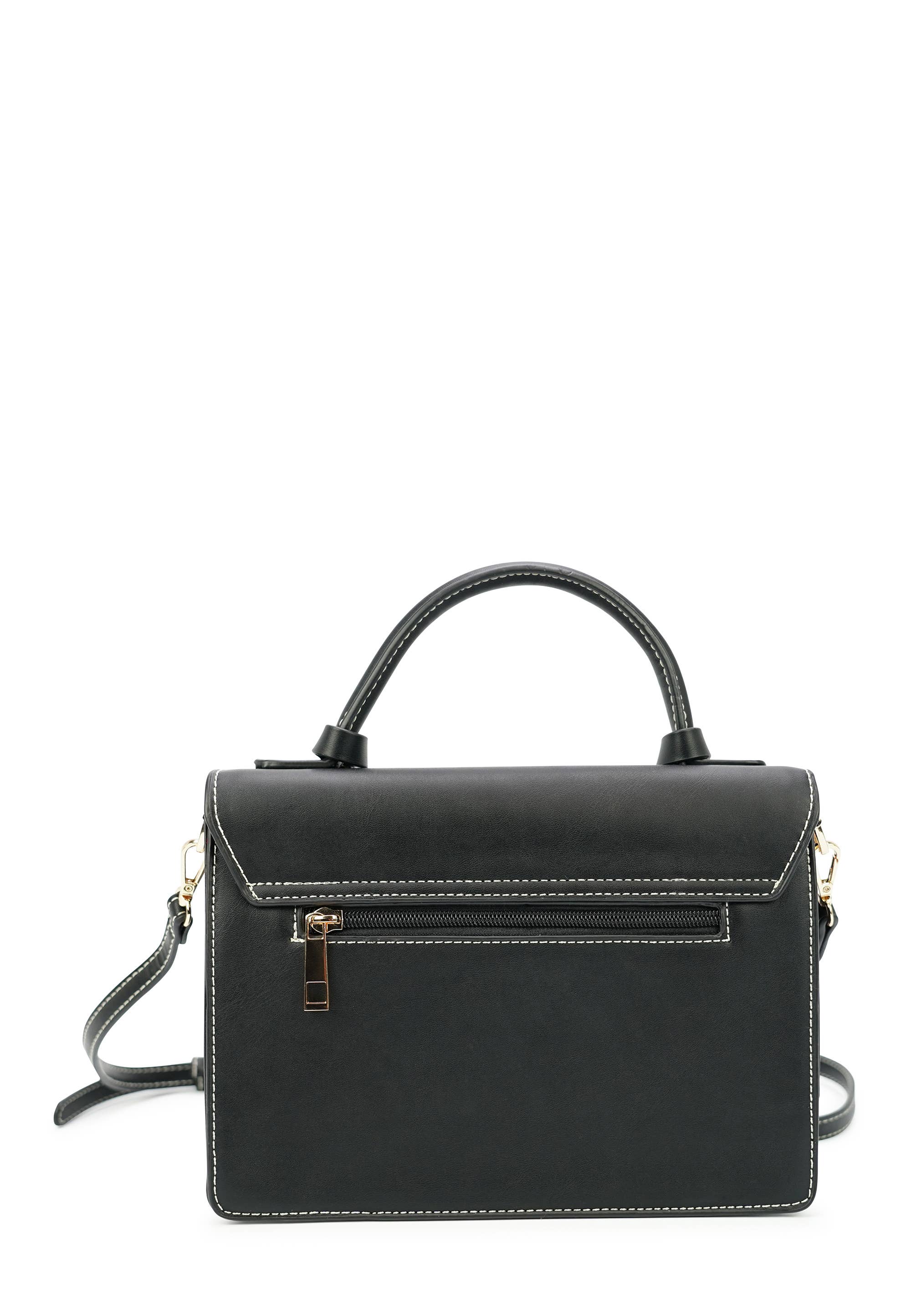 HJS - Wholesale Shoulder Bag - Women's - 'BROADWAY' handbag - in black with stylish color play4