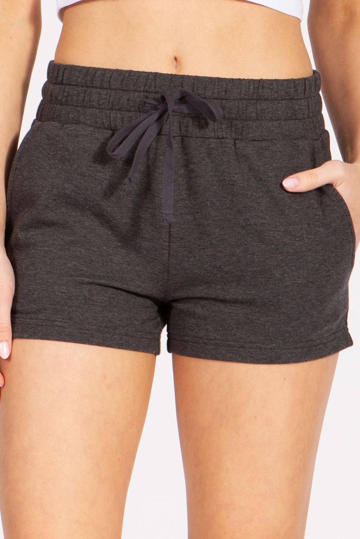 Color 5 - Wholesale Korte broeken - Dames - Vrijetijdsshort van effen badstof met trekkoord11