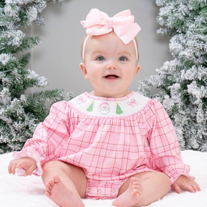 Plaid Christmas Delight Smocked Romper and other Purchase Wholesale smocked. Free Returns & Net 60 Terms on Faire trending on Faire.