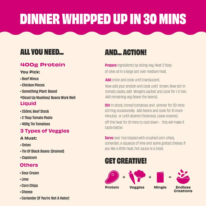 Mingle Seasoning - Wholesale Dried spice mix - CHILLI CON CARNE- 3 PACK2