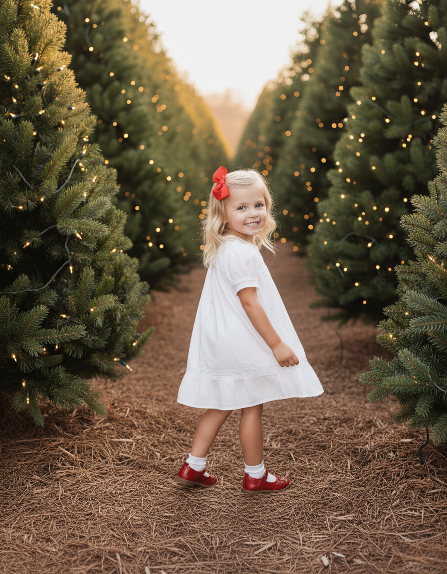 Posh Pickle - Wholesale Dress - Kids - Pemberley Holiday Christmas Hand Embroidered White Heirloom Portrait Dress2