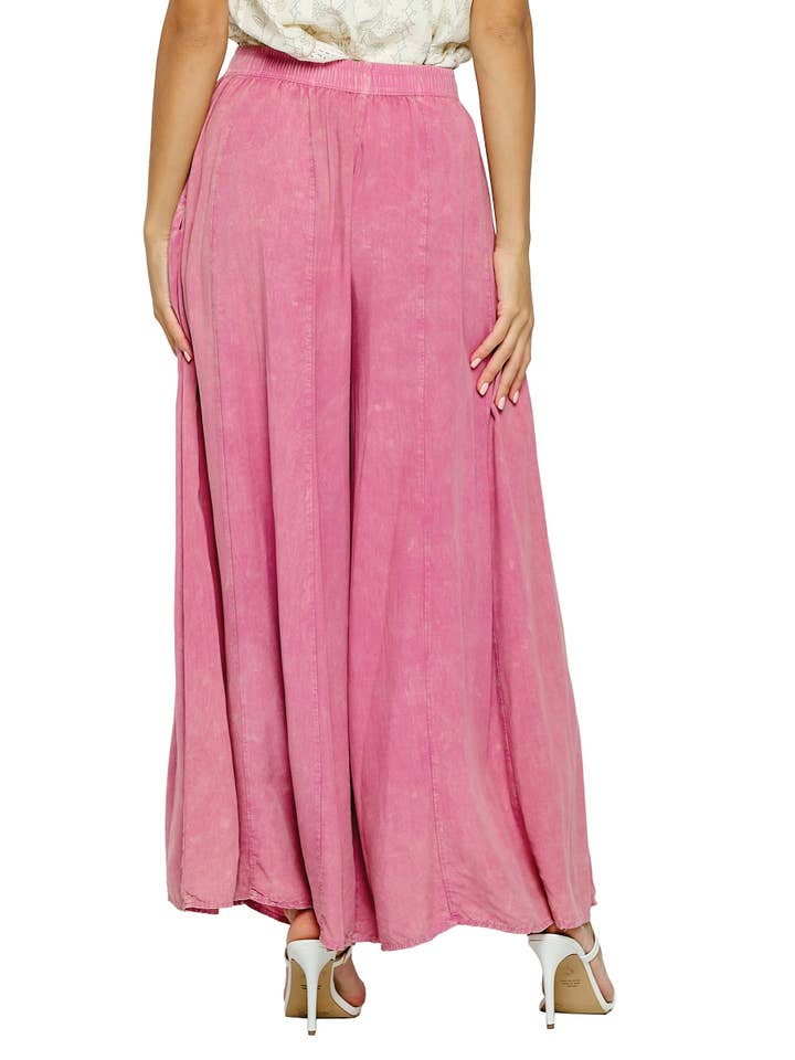 Yak & Yeti - Wholesale Broek - Dames - Broek Palazzo Vintage Wash9