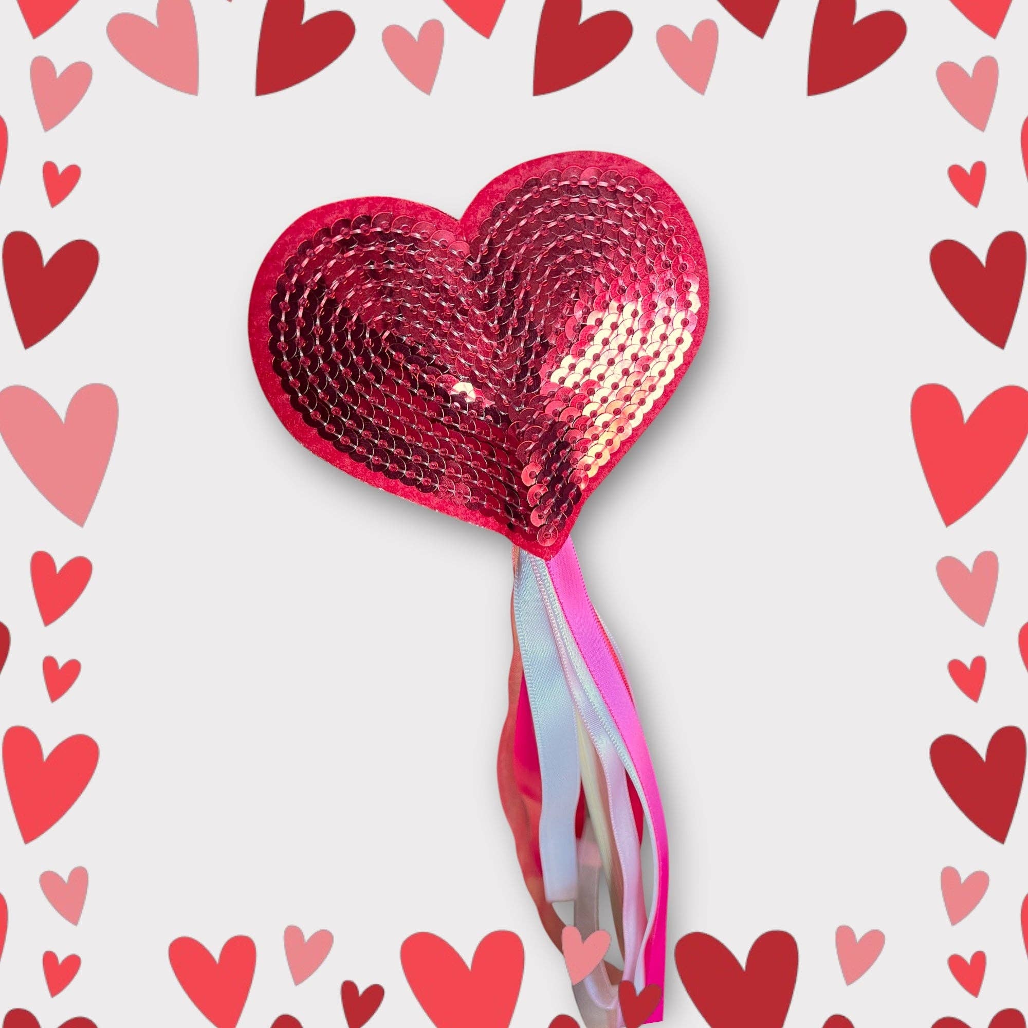 Parker and Kay Collective - Wholesale Toy Wand - Kids - Heart Ribbon Wand1