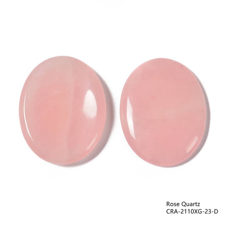 CRCBEADS - Wholesale Spiritual stone/crystal - Natural Gemstone Crystal Healing Thumb Worry Stones Size 35x45mm Sold by Piece3