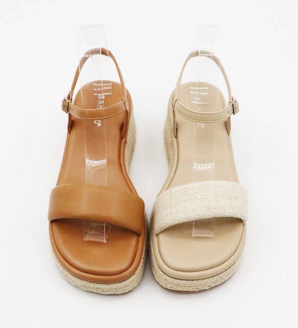 Andrea Bijoux - Wholesale Wedges - Women's - Espadrille Flat Wedge Strap Sandal2