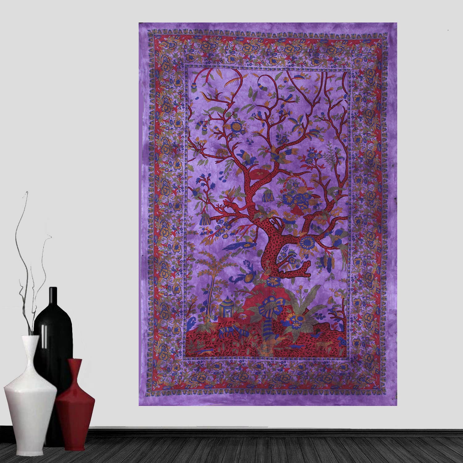 Lungta Imports - Wholesale Tapestry/Textile - Tree Of Life Tapestry Wall Decor Beach Throw 80”X50”4