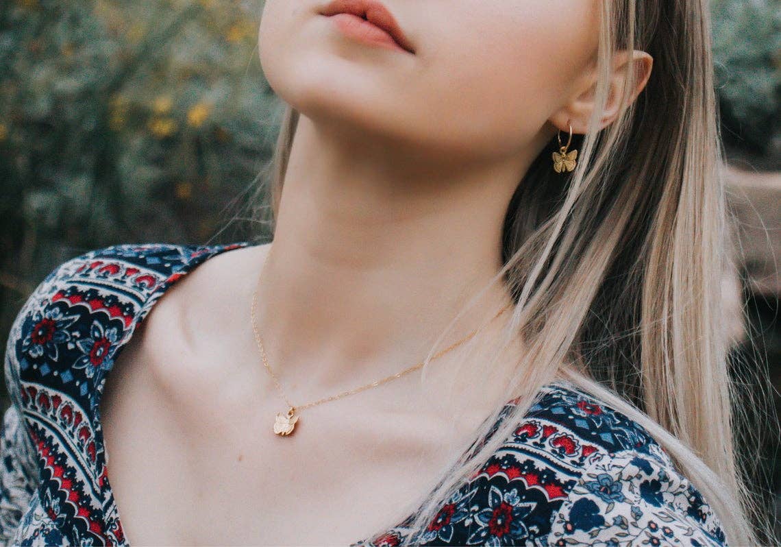 A Worthy Brand - Vente Colliers à pendentif - Collier papillon5