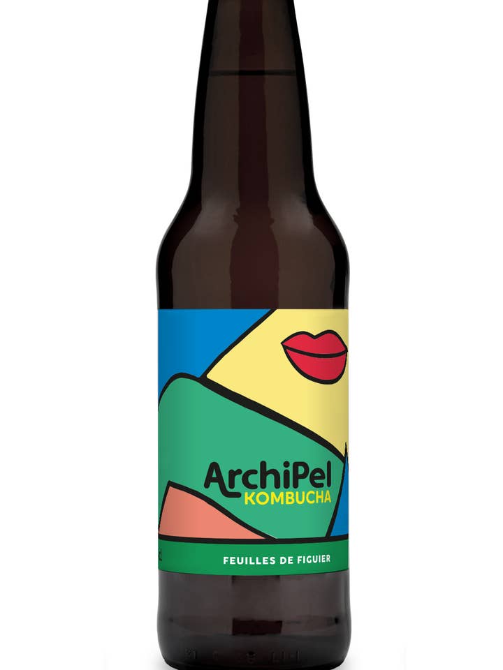 Kombucha med figenblade – 33 cl for engroshandel hos Archipel kombucha