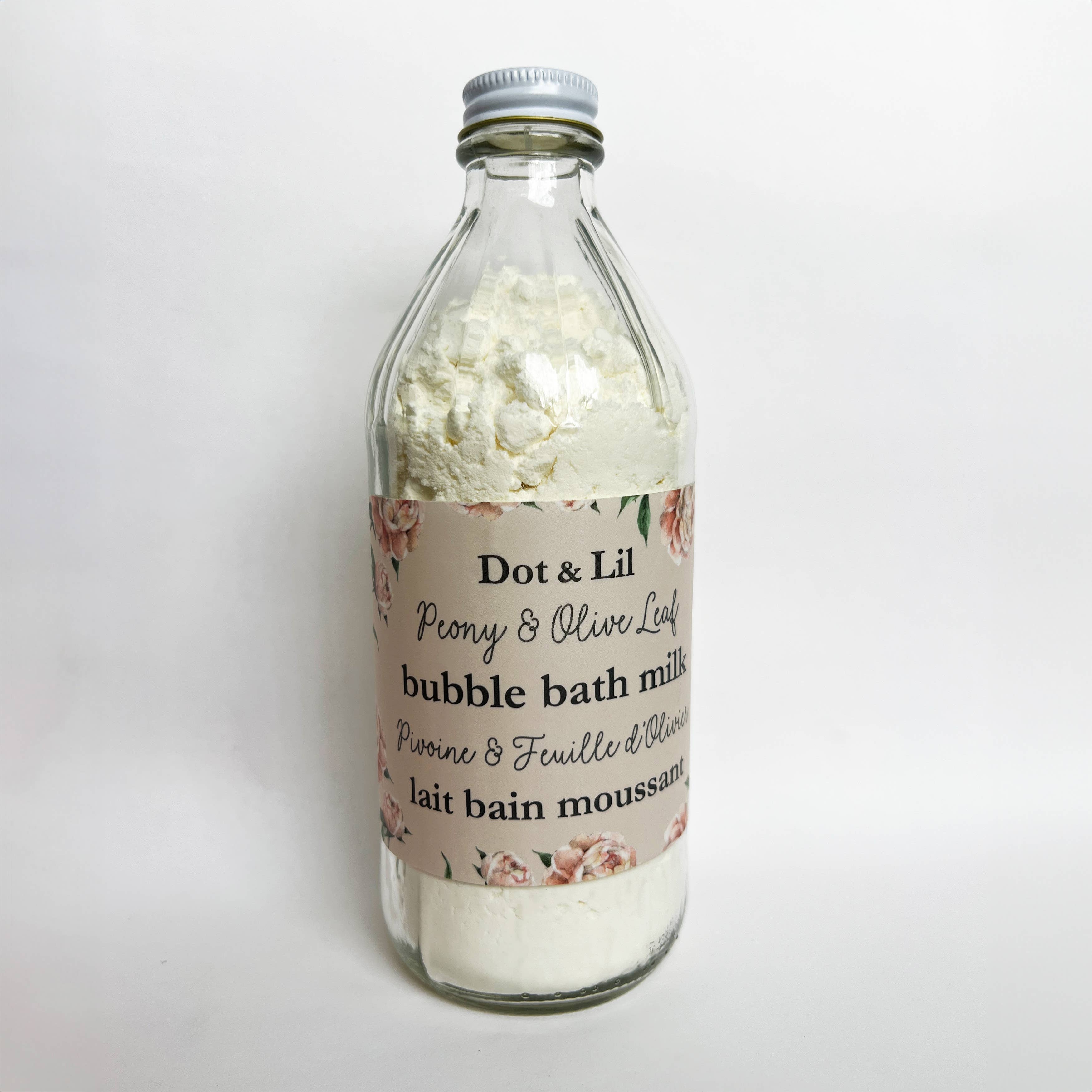 Dot & Lil - Wholesale Bubble Bath - NEW - Peony & Olive Leaf bubble bath milk6