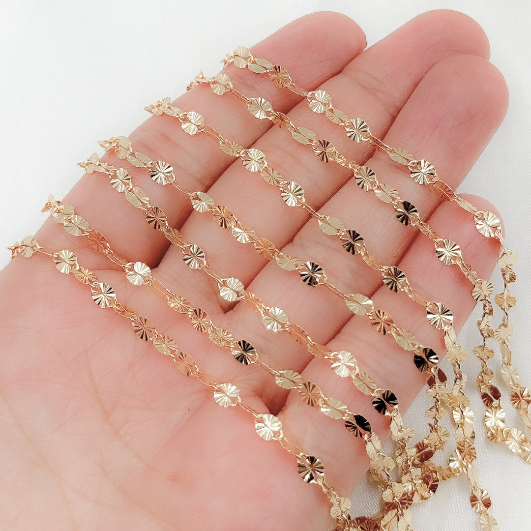 Tresor Jewelry Inc. - Wholesale Link & Chain Necklace - V219GF. 14k Gold Filled Diamond Cut Marina Chain0