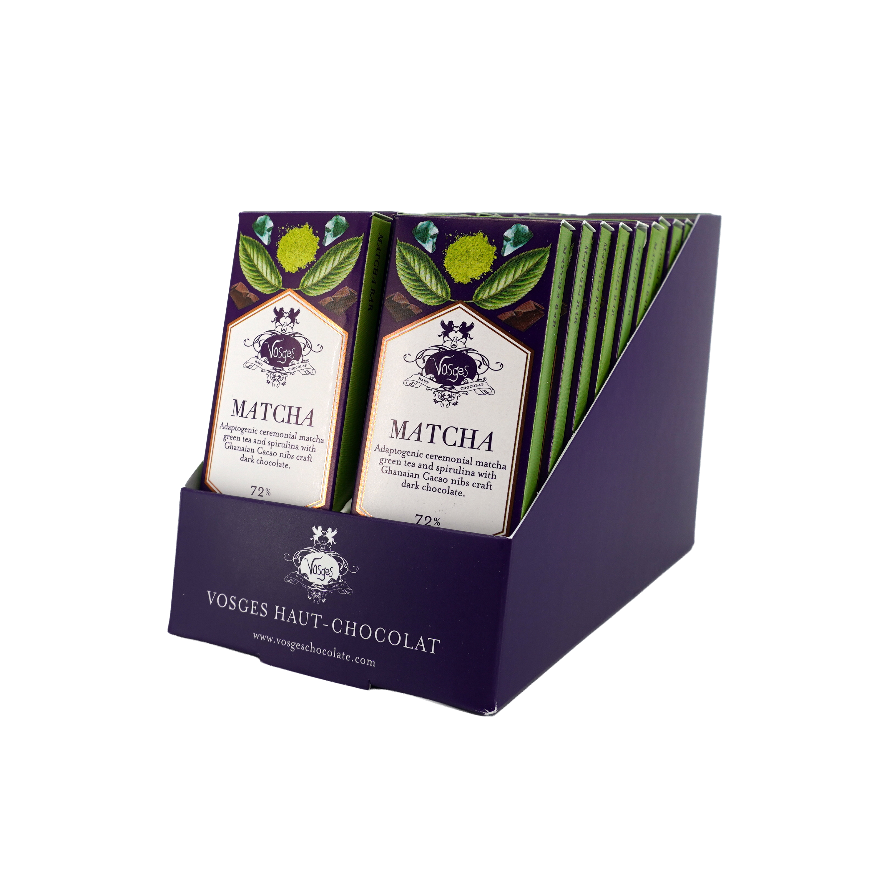 Vosges Haut-Chocolat - Wholesale Chocolate Bar - Mini Dark Chocolate Bar w/ Matcha Green Tea & Spirulina2