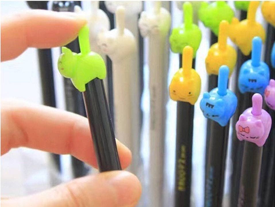 BCmini - Wholesale Pen - 22188 Cat Tail Retractable Gel Pen-481
