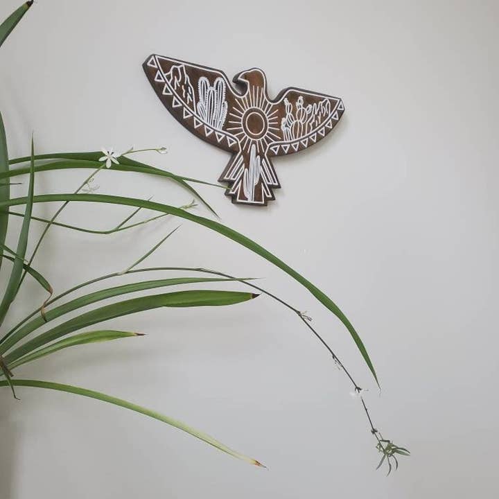 Studio Wildflower - Wholesale Wall Accent - Eagle wood wall art, Western wall decor, Southwestern art2