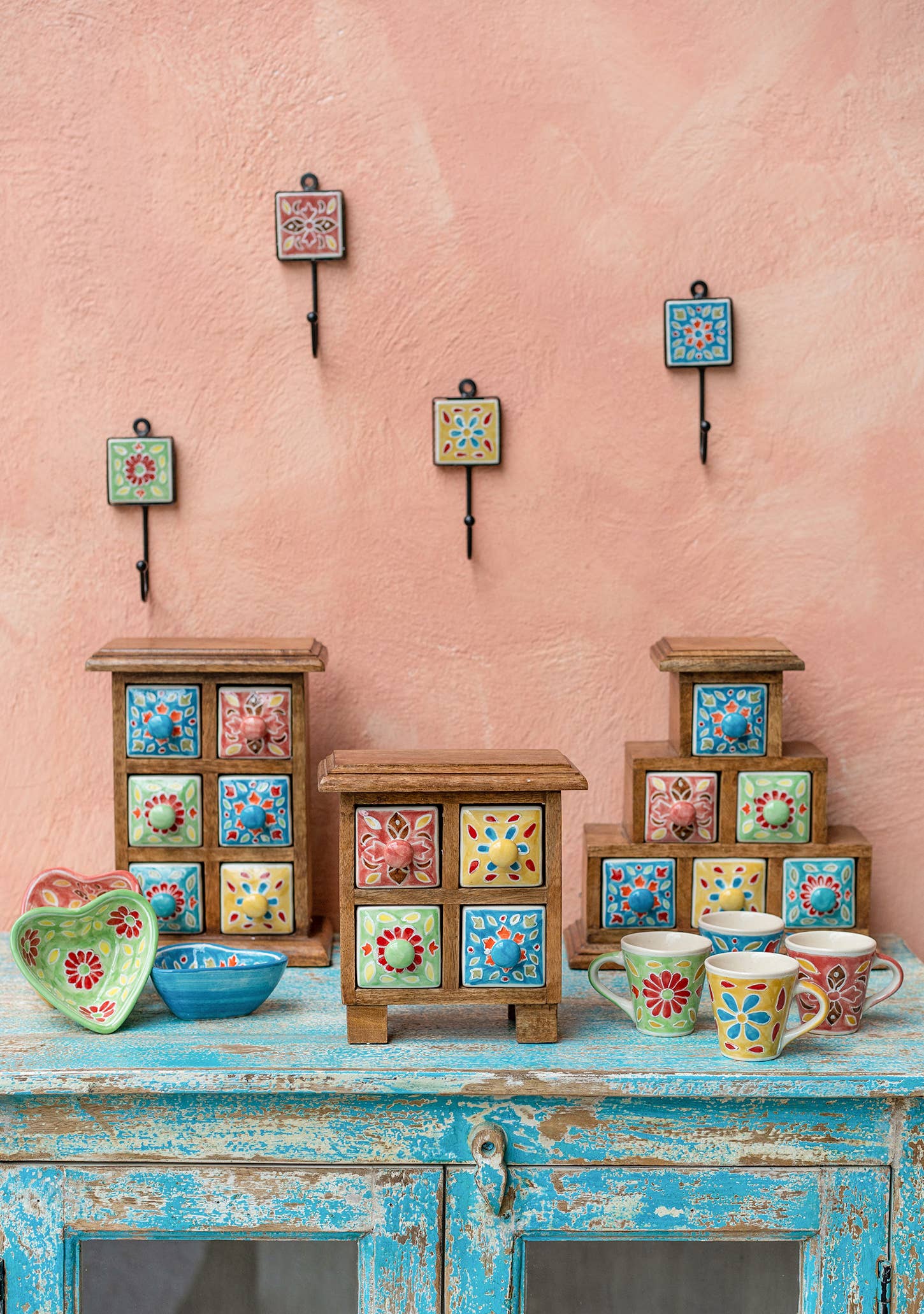 Namaste - Wholesale Bedroom Furniture - Shyla 4 Drawer Ceramic Storage Chest3