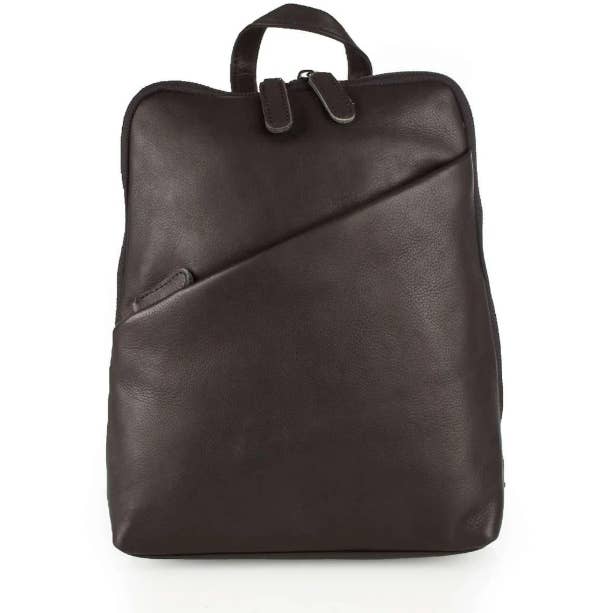 Leather Women's Backpack Claire - Black GW658816BLK for wholesale by Greenwood Leather AU