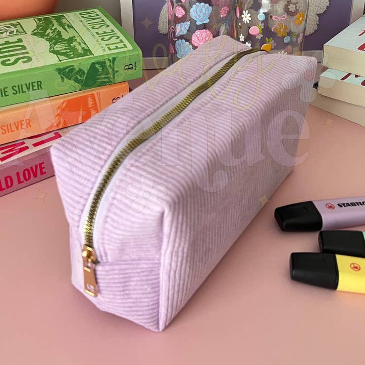 Lavender Latte - Corduroy Pouch for wholesale by Lovely Avenue