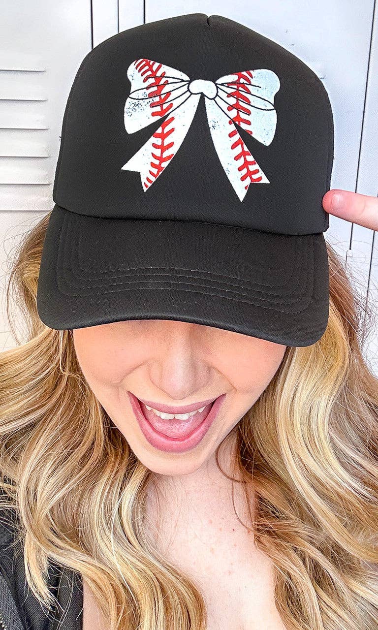 Sugar Stitch - Wholesale Trucker Hat - Women's - Baseball Bow Trucker Hat1