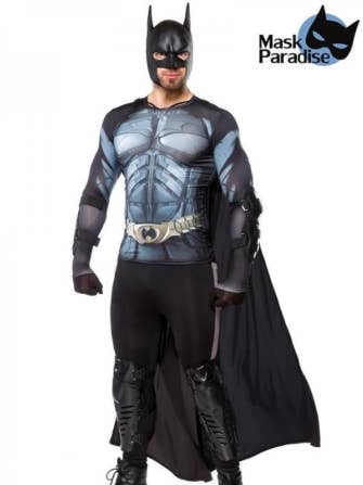Zwart Dark Hero Batman kostuumset met masker voor groothandel op Faire0