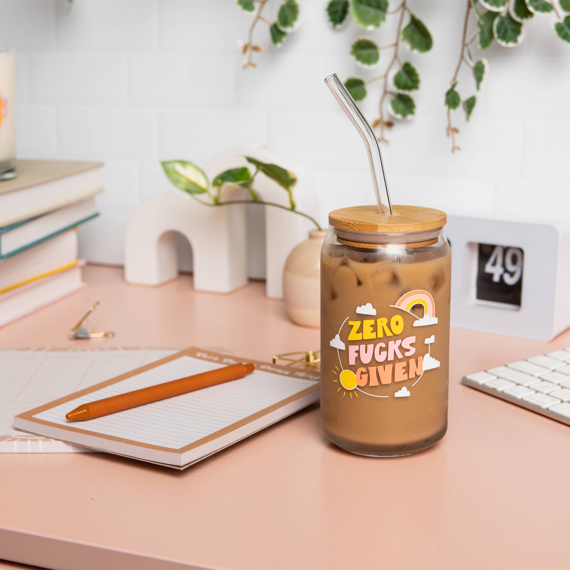 Talking Out of Turn - Wholesale Drinking Glass/Cup - Can Glass w/Lid + Straw (SALE!)7