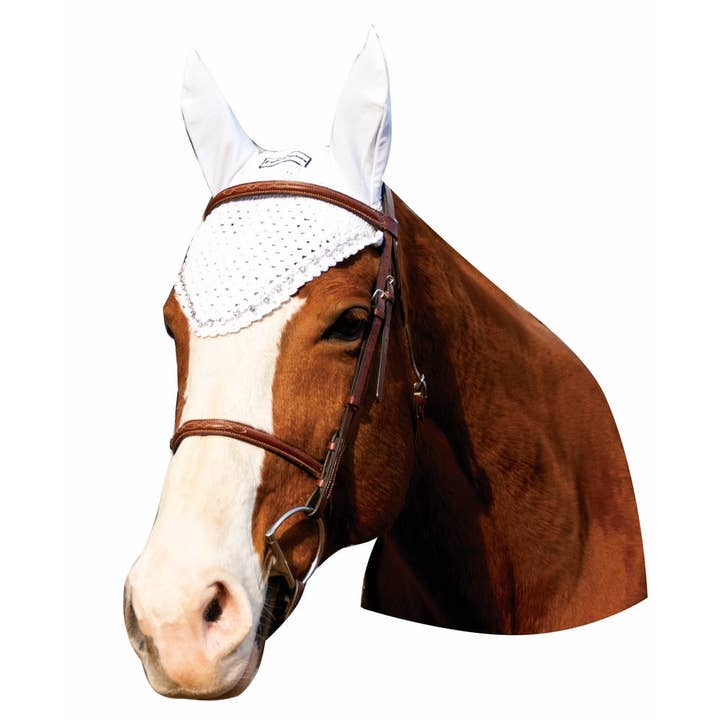 JPC Equestrian - Wholesale Horseback riding gear - Equine Couture Fly Bonnet with Crystals