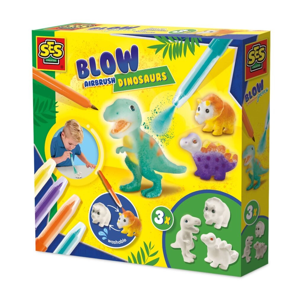 Robbie Toys Ltd – wholesale Toy set – Kids – Blow airbrush pens - Dinosaurs 3x0