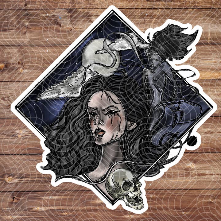 3" Vinyl Banshee Mythical Creature Spooky Horror Sticker for wholesale by The Geek Boutique