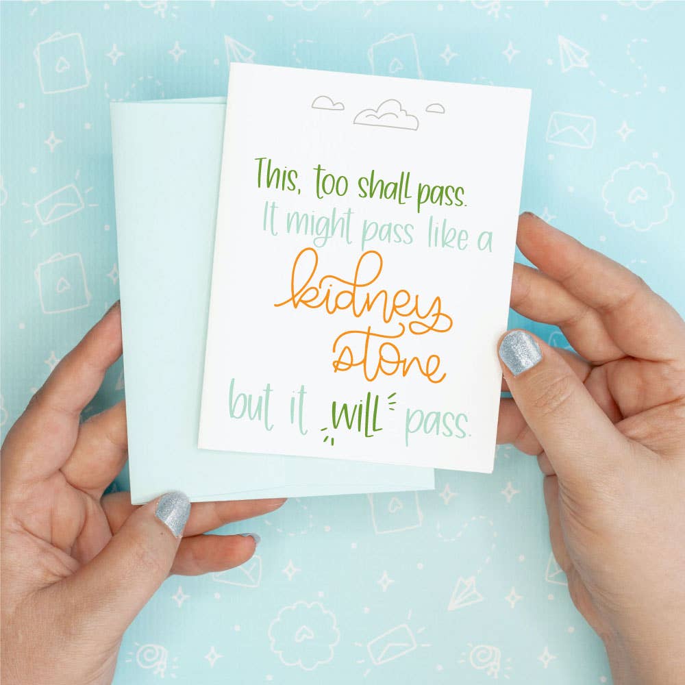 Colette Paperie – wholesale Everyday greeting card – Kidney Stone Funny Recycled Greeting Card