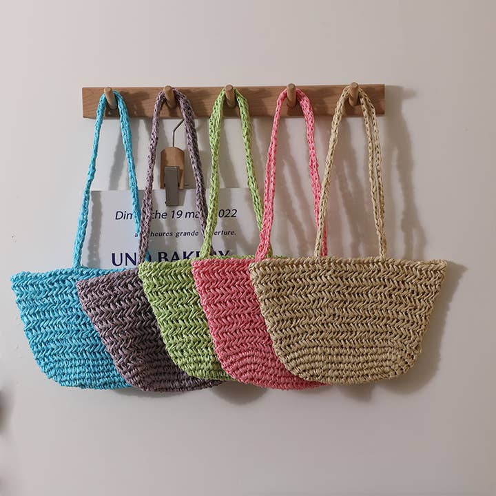 Funkyrel® Atzbranding Limited - Wholesale Beach Bag - Handmade Single-Shoulder Straw Bag