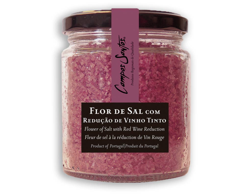 Campos Santos & Conservas Santos - Produtos Regionais – wholesale Salt – Flor de Sal med rödvinsreduktion - 150g0