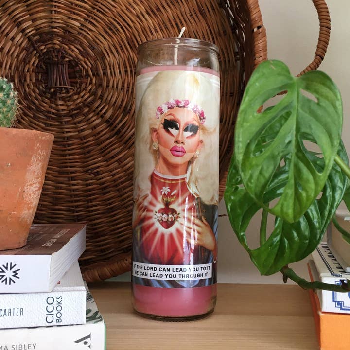 Saint Trixie Mattel Prayer Candle for wholesale by Ain't Saint