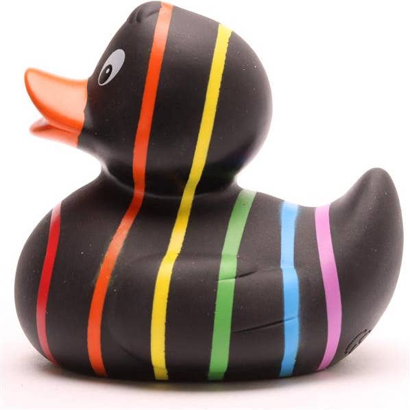 Duckshop - Wholesale Bath Toy - Baby - Rainbow rubber duck (black) - rubber duck3
