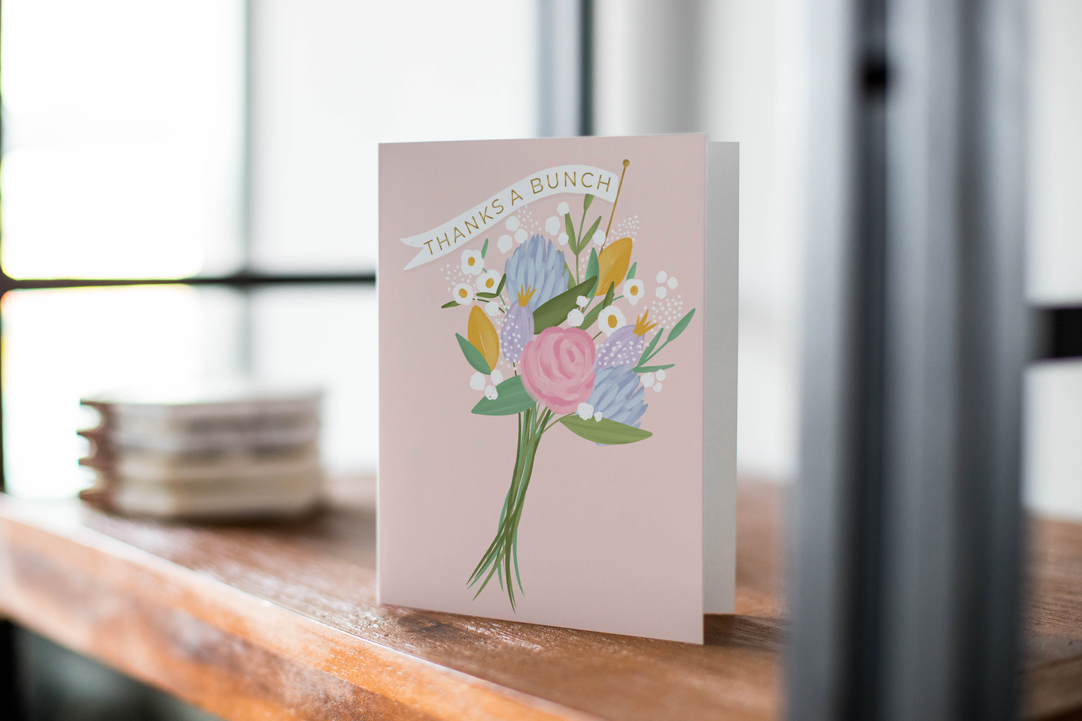 Lemon Milk Paper Co - Wholesale Thank You Card - Thanks a bunch card1