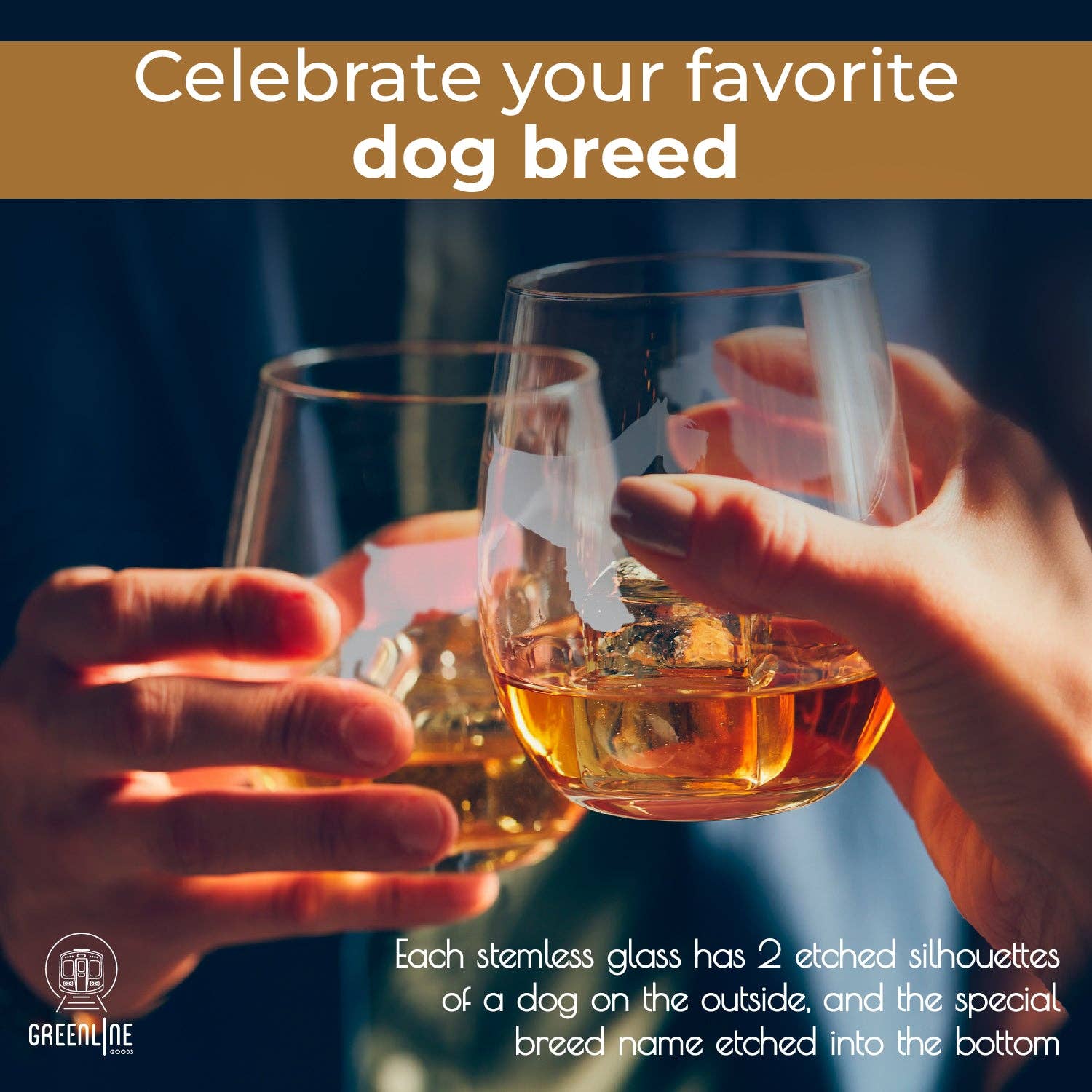 Greenline Goods - Wholesale Wine Glass - Schnauzer Etched Stemless Wine Glasses1