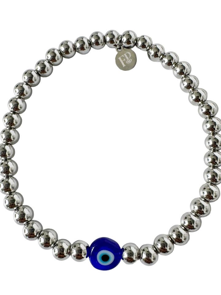 Solid Protection Evil Eye Bracelet for wholesale by FRESHALAMODE / fashionably protected