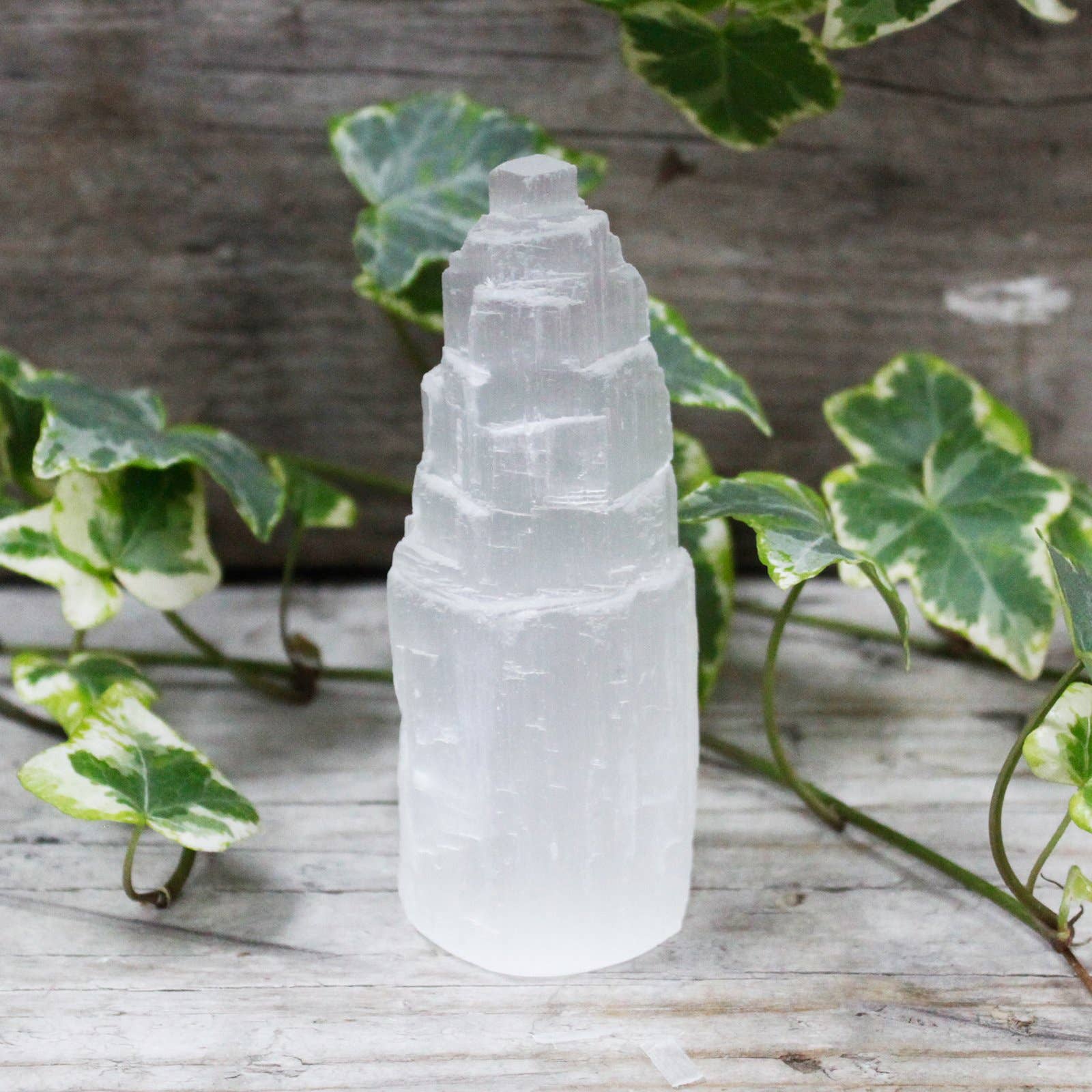 AWGifts Europe - Wholesale Spiritual Stone/Crystal - SelT-02 - Natural Selenite Tower - 10 cm1