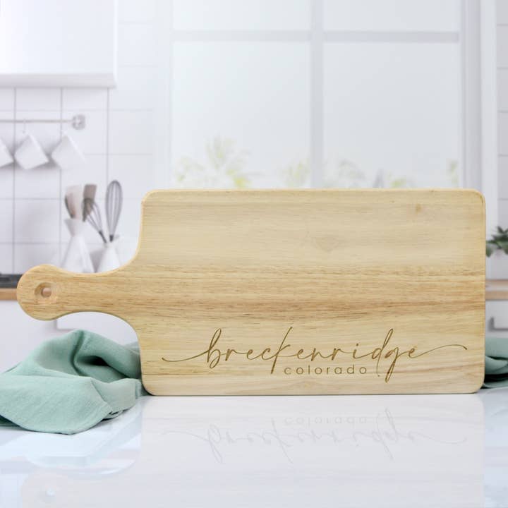 Blue Studio Creative - Wholesale Cutting Board - Large City Pride Cutting Board - Customizable Hometown Gift