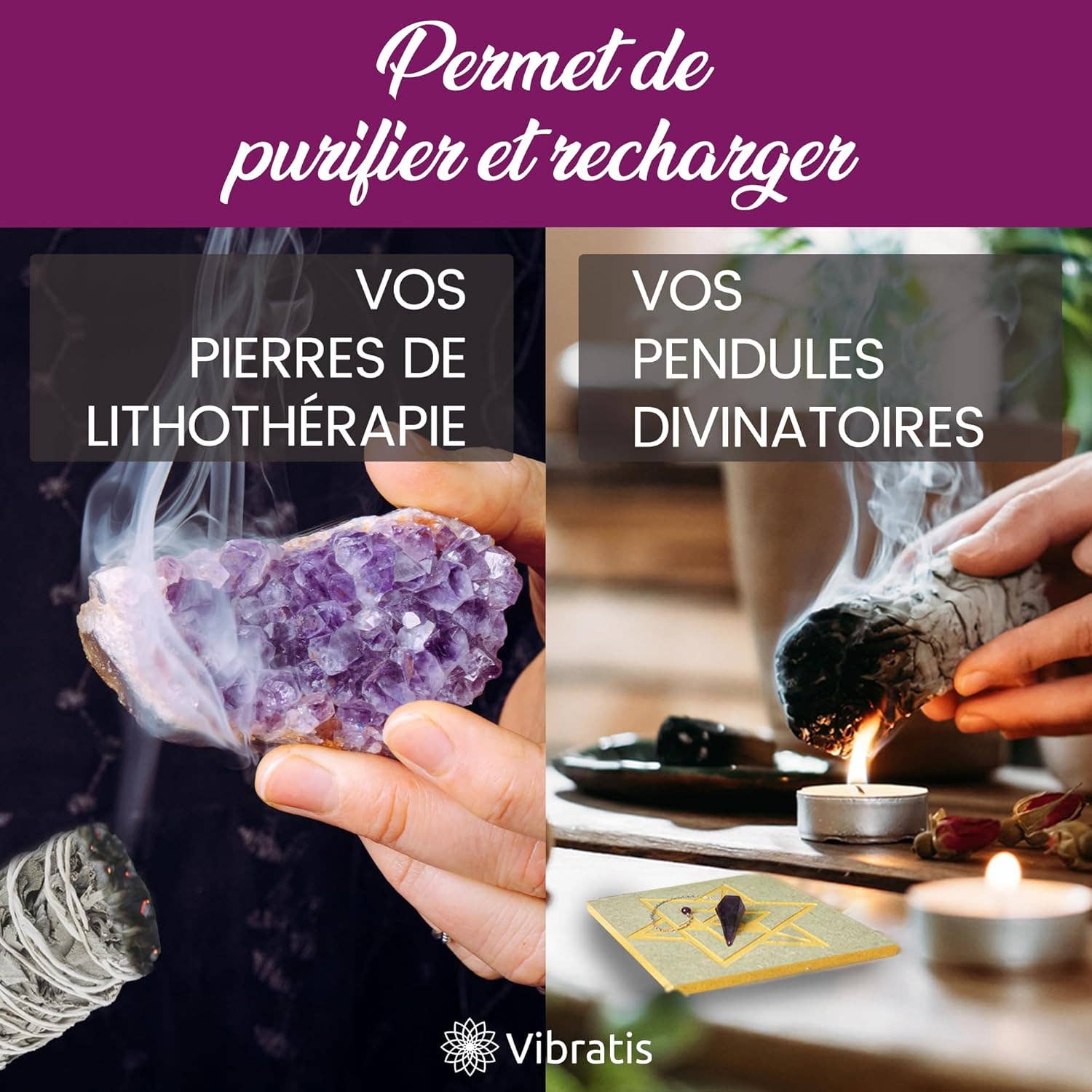 Vibratis - Vendita all'ingrosso Salvia - Bastoncino di Salvia Bianca per Purificazione 16 cm - 1 incense stick3