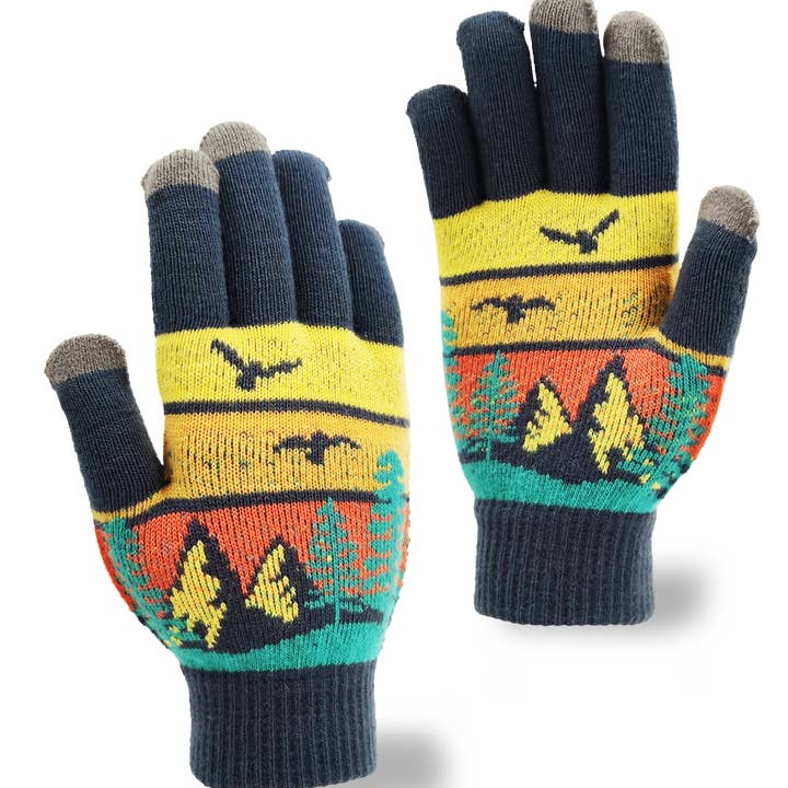 Sunset Trail Knit Gloves for wholesale by Northern Icons Creations INC