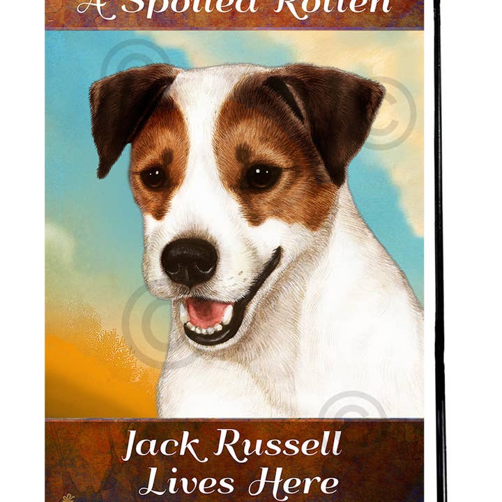 Pet Gifts USA, LLC - Wholesale Flag - A Spoiled Rotten Jack Russell Tri-Color Lives Here - Gard...