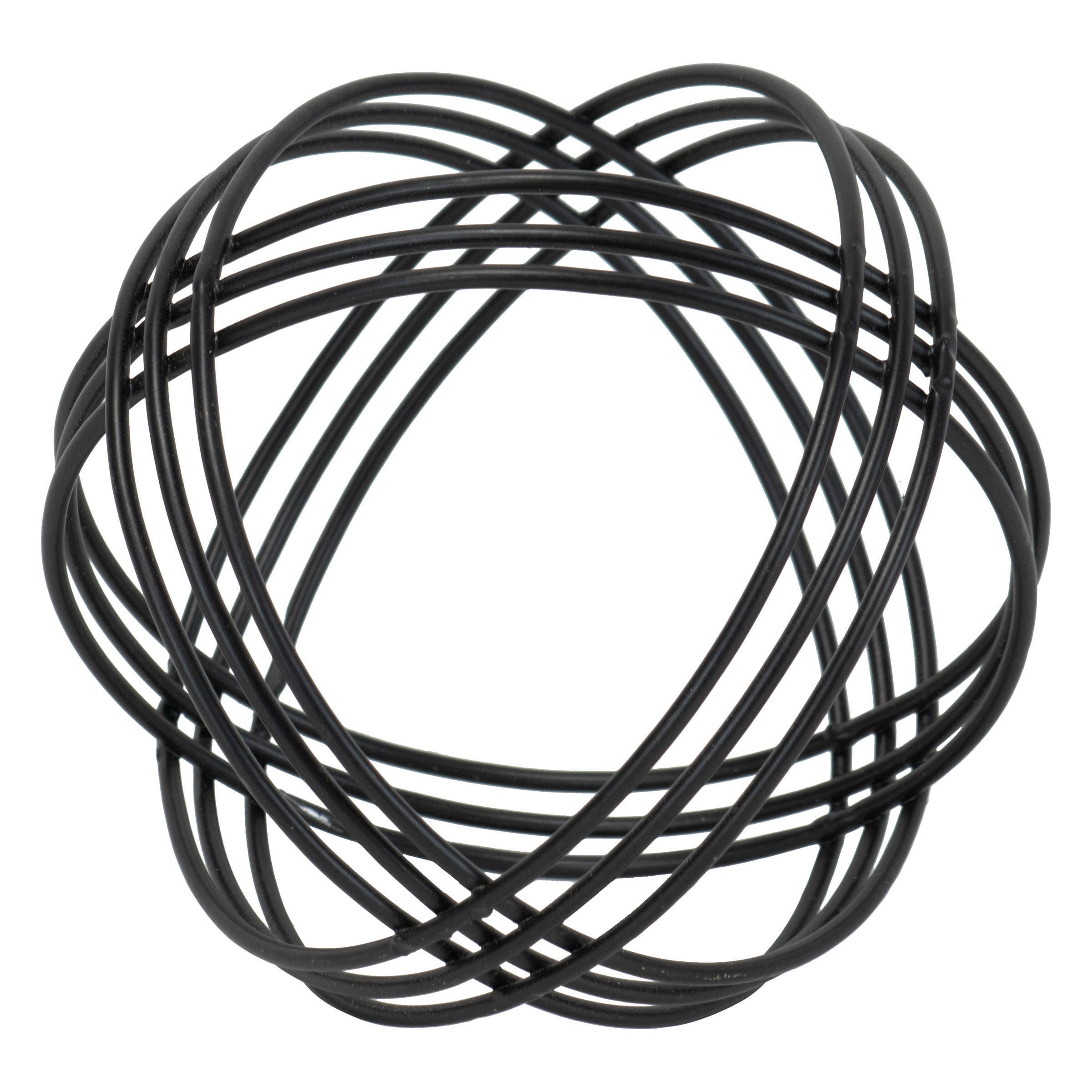 Foreside Home & Garden - Wholesale Decorative Tabletop Object - Ellery Modern Black Matte Metal Decorative Tabletop Decor3