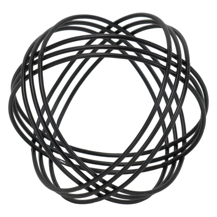 Foreside Home & Garden - Wholesale Decorative Tabletop Object - Ellery Modern Black Matte Metal Decorative Tabletop Decor3