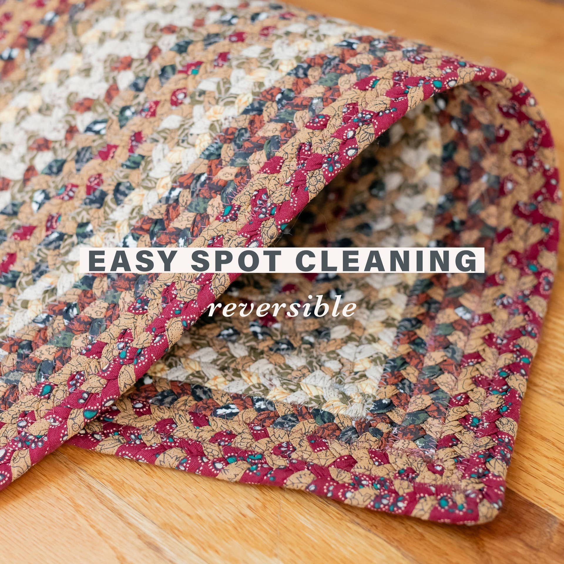 Homespice Decor - Vendita all'ingrosso Tappeto - Tappeto Intrecciato in Cotone di Lusso Torta di Zucca, Ricchi Multicolori6