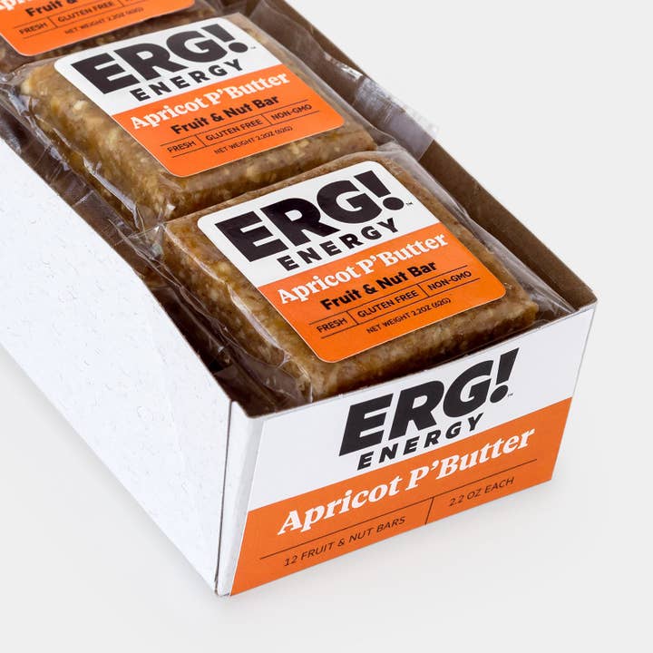 ERG! Bars - Wholesale Snack Bar - Apricot P'Butter ERG! - Box of 12 Bars
