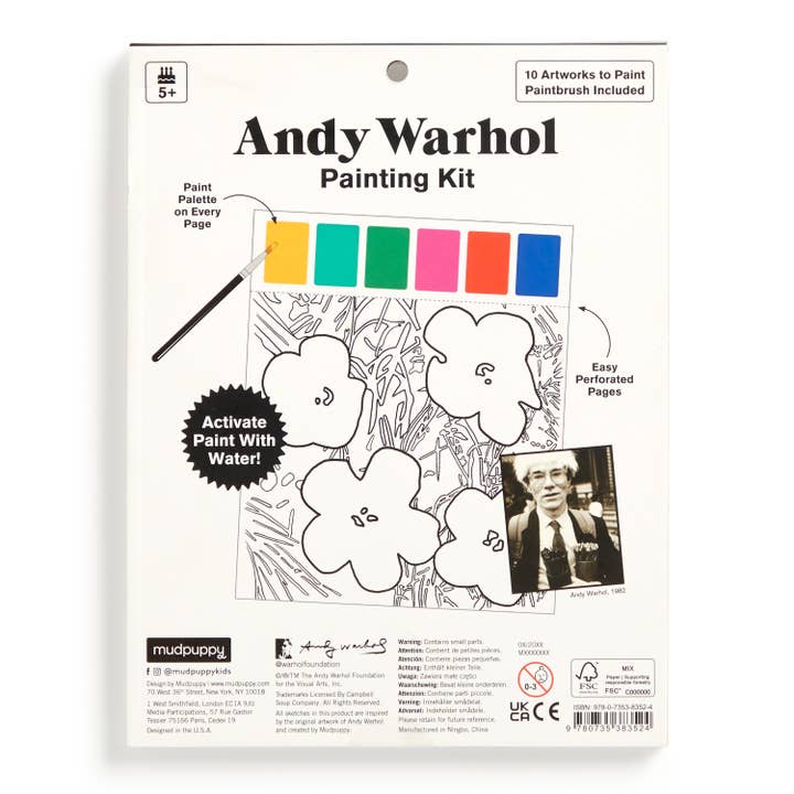 Chronicle Books - Wholesale DIY Craft Kit - Kids - Andy Warhol Painting Kit2