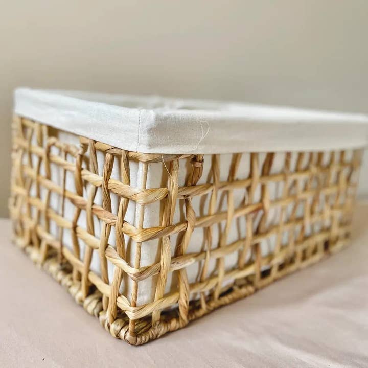 Natural Artisan Home - Wholesale Basket - Woven Storage Baskets with Cotton Liner – Set of 37