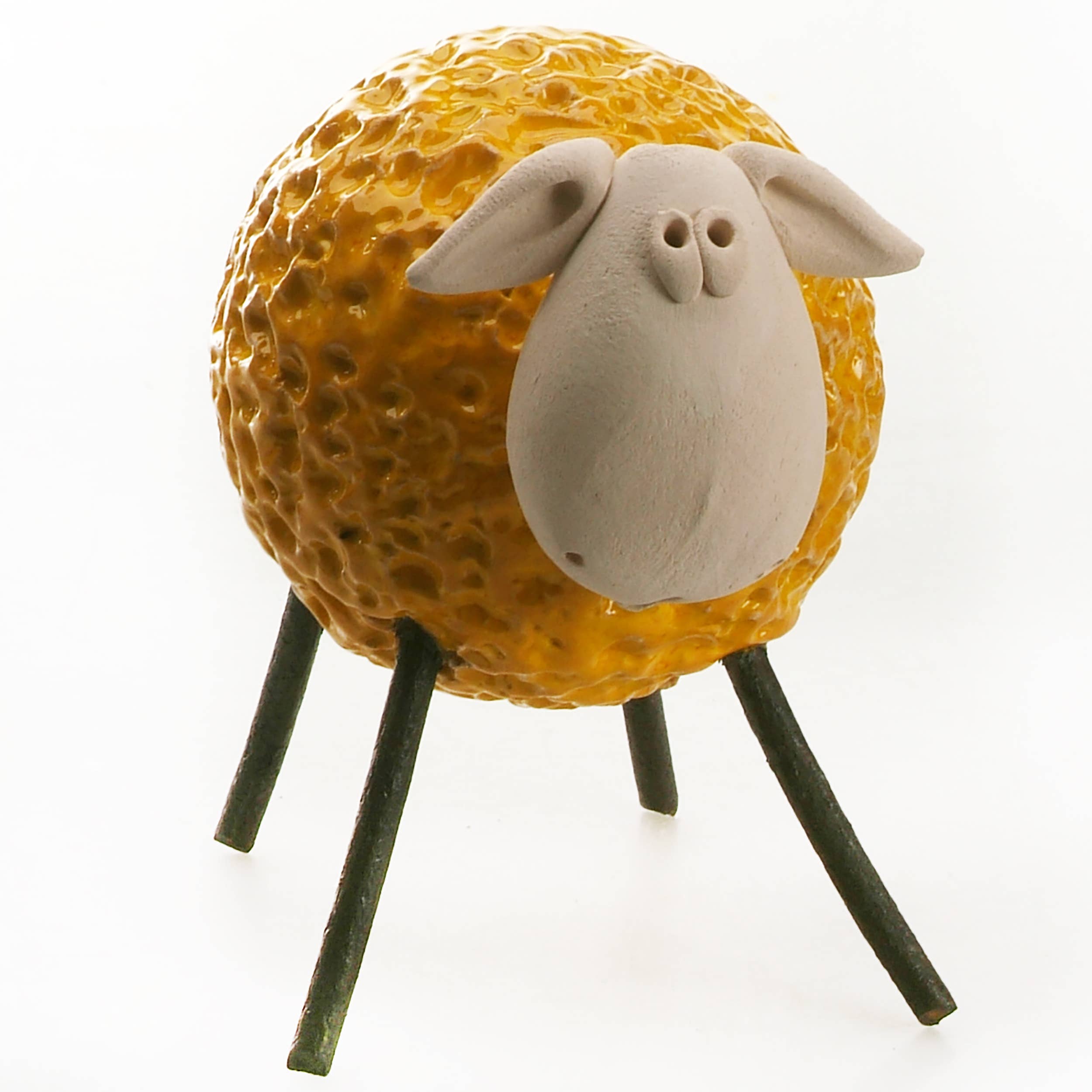 Enigma Supplies - Vendita all'ingrosso Statuette decorative - Pecora lanosa con gambe in ferro, statuetta in ceramica, vari colori29