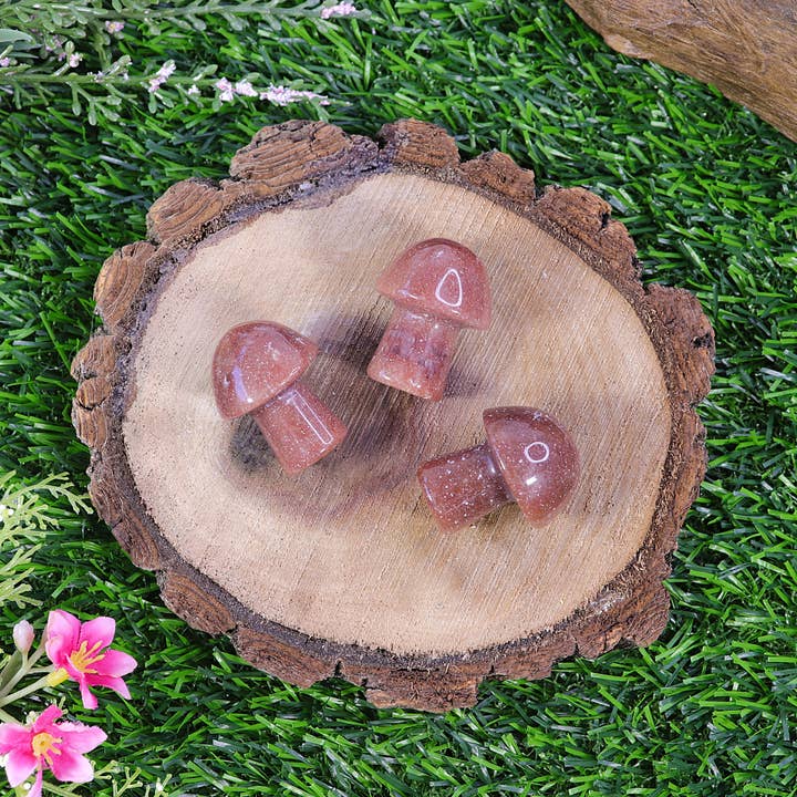 Natures Artifacts Inc - Wholesale Spiritual Stone/Crystal - Red Aventurine Mini Mushroom12