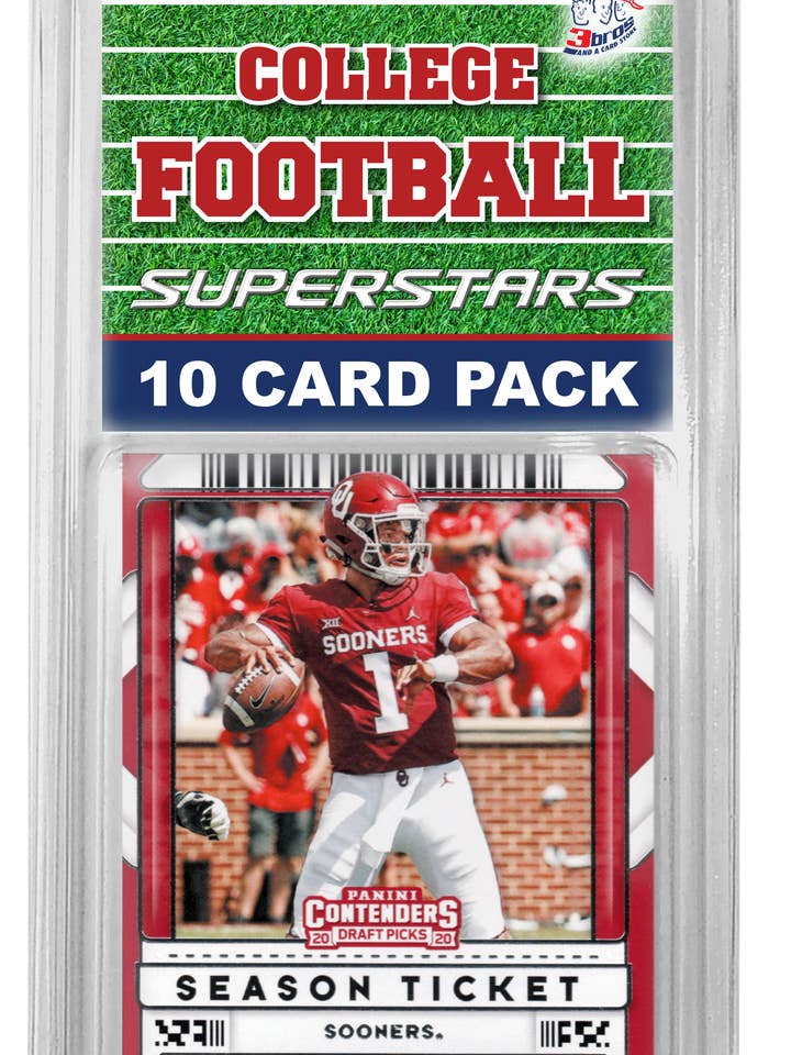 Kit da 10 carte Oklahoma Sooners Superstars per la vendita all'ingrosso da parte di 3bros And A Card Store
